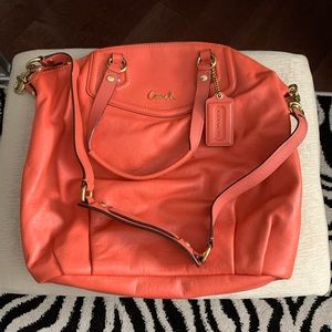 Coach coral crossbody bag
